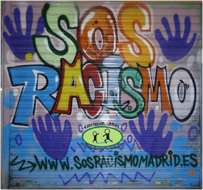 SOS Racismo Madrid grafiti Atlas